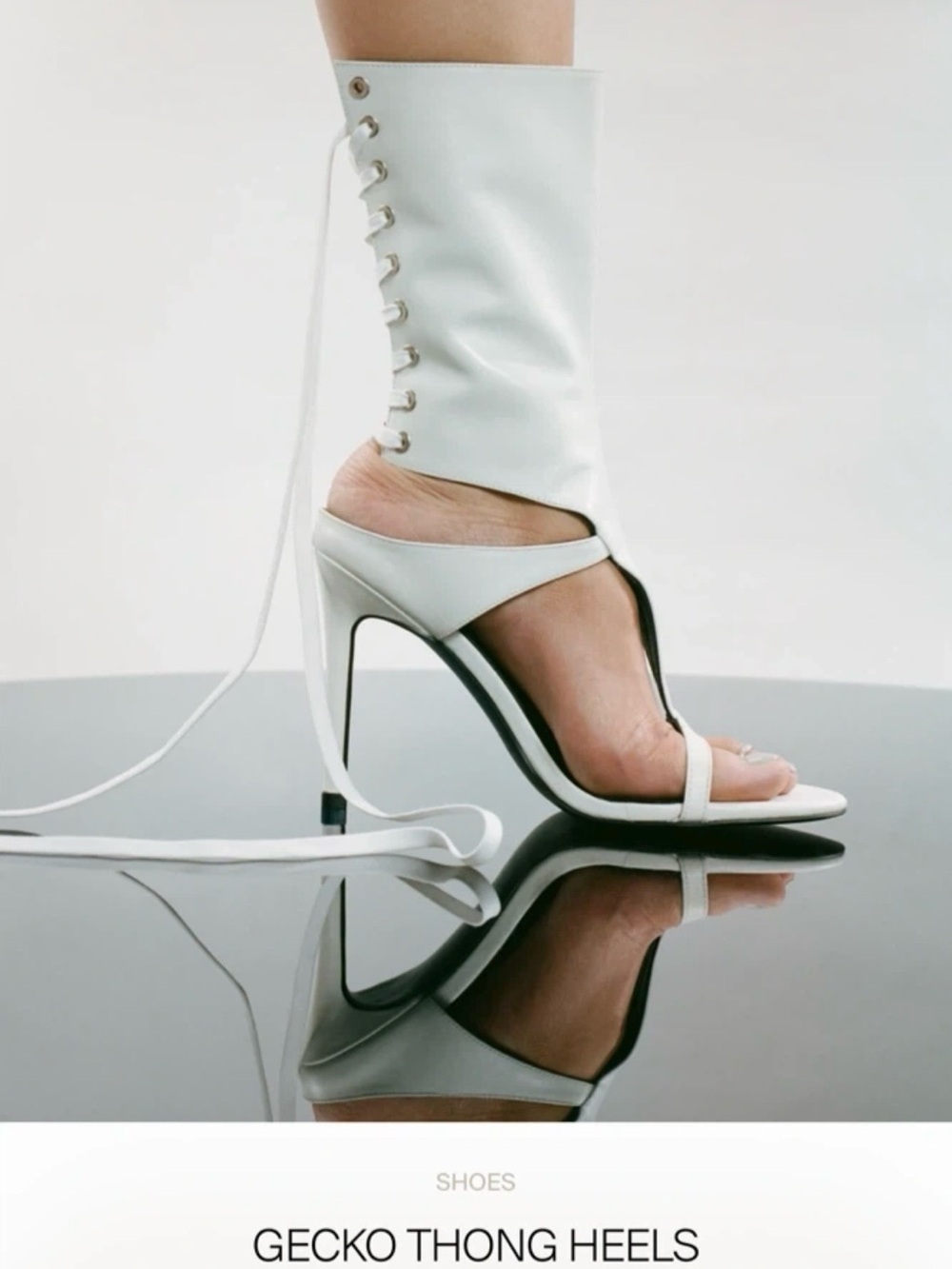 Fancy club White Women's Stiletto Sandals - Picture 2 of 4